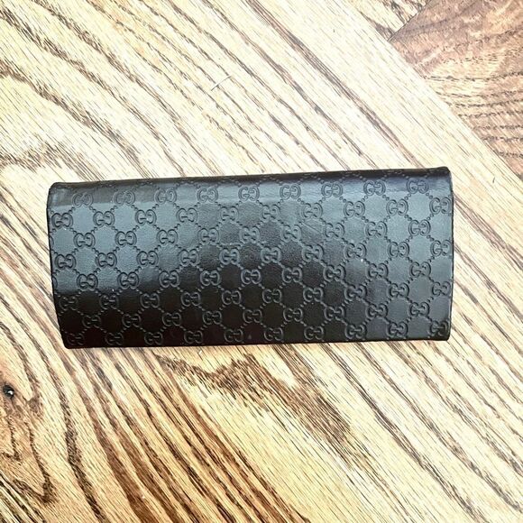 Gucci Dark Brown Monogram Sunglasses Case main image 2